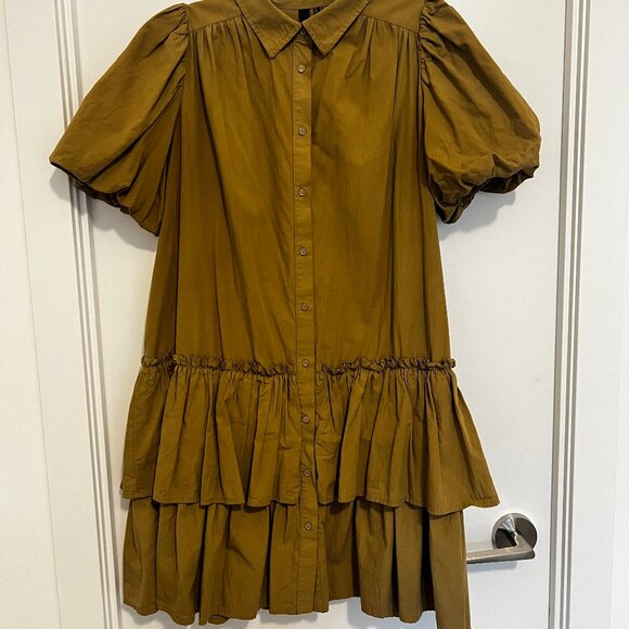 Y.A.S. Yasjanni Shirt Dress in Organic Cotton, size Medium - Picture 2 of 8